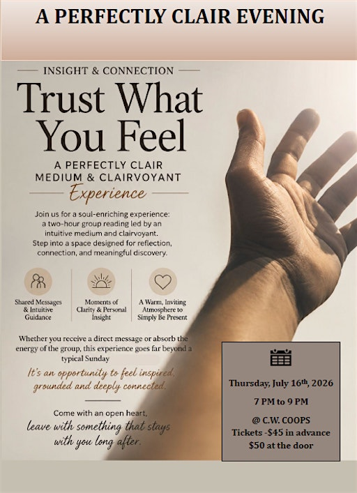 A Perfectly Clair Evening - Medium & Clairvoyant Experience | CW Coop's - BARRIE