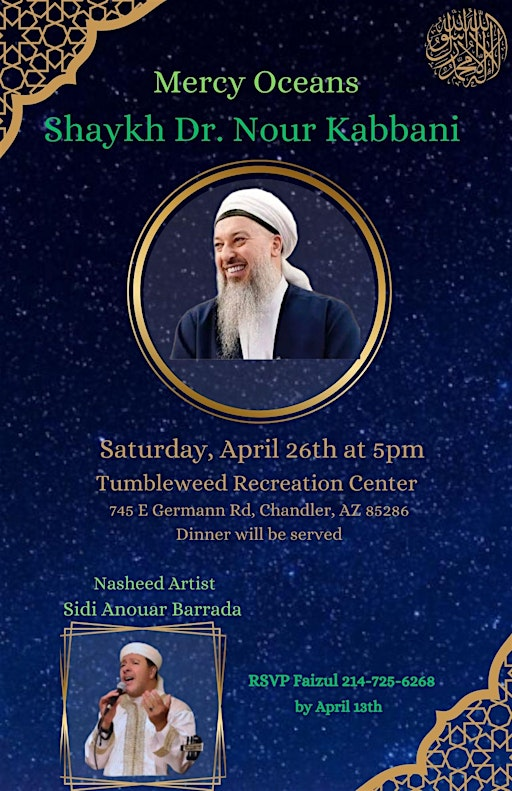 Shaykh Nour Kabbani Arizona | Chandler Community Center