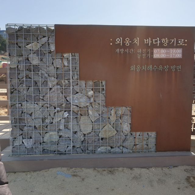 바다 따라 둘레길, 외옹치 해수욕장