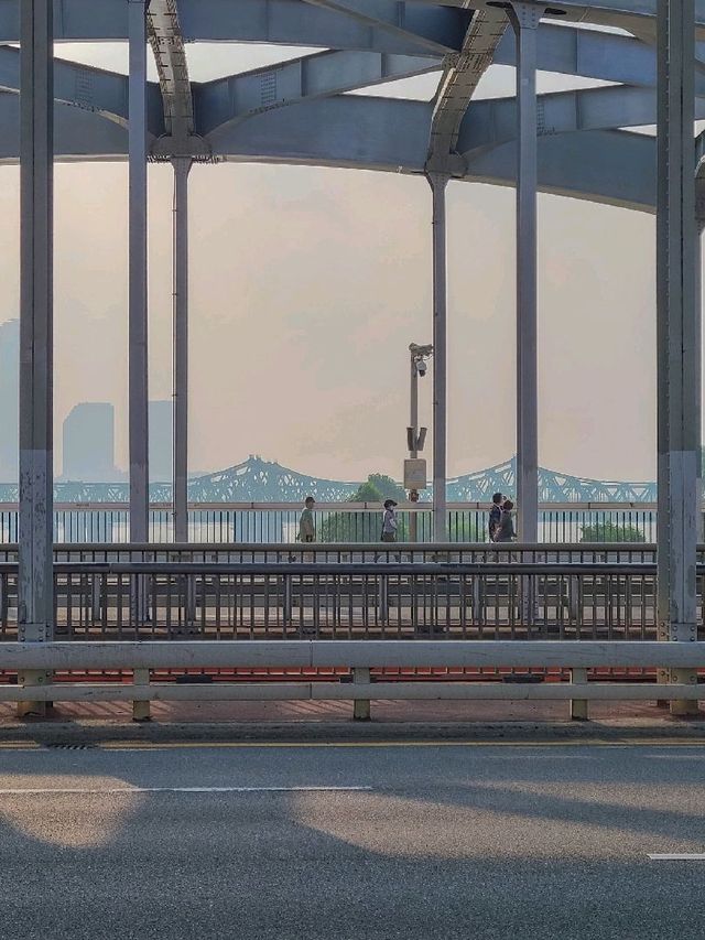 노을 멍 때리기 좋은 노들섬