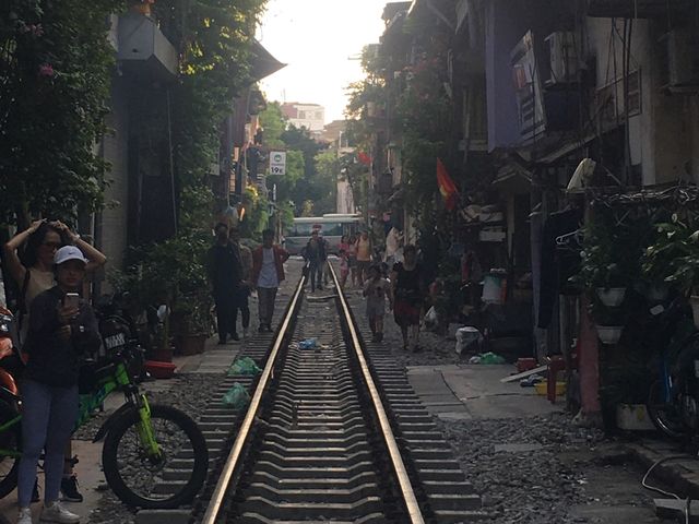 Train street in Hanoi 