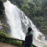 breathtaking waterfall in the national park 