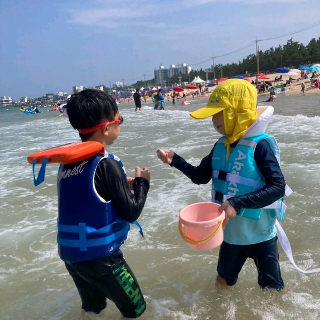 강릉 어린이들이 놀기 좋은 경포해수욕장
