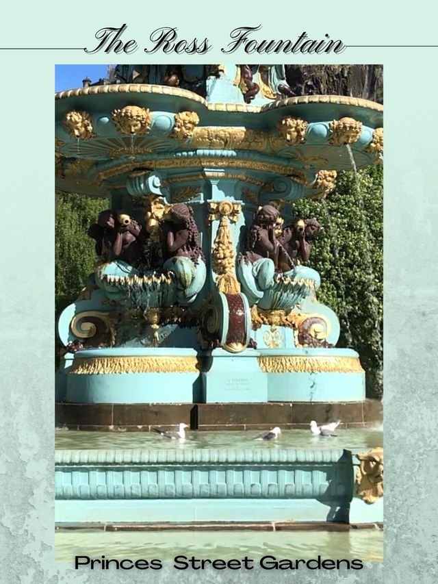 愛丁堡備受喜愛的歷史地標⛲️羅斯噴泉