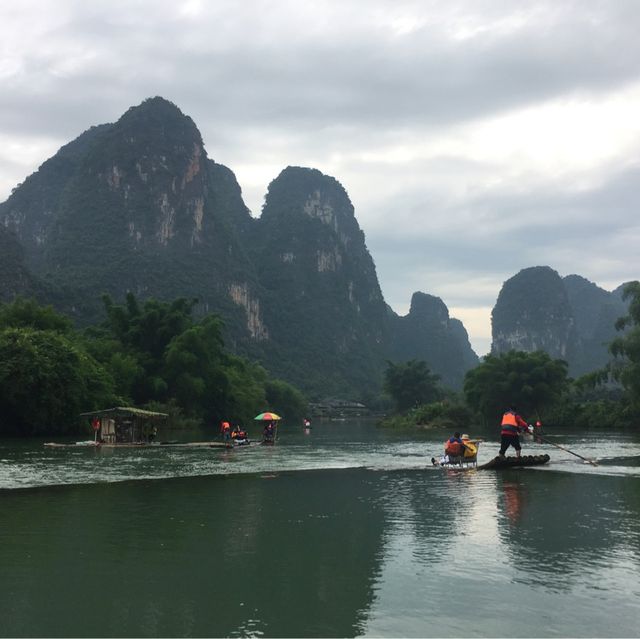 Bamboo Rafting in Guilin