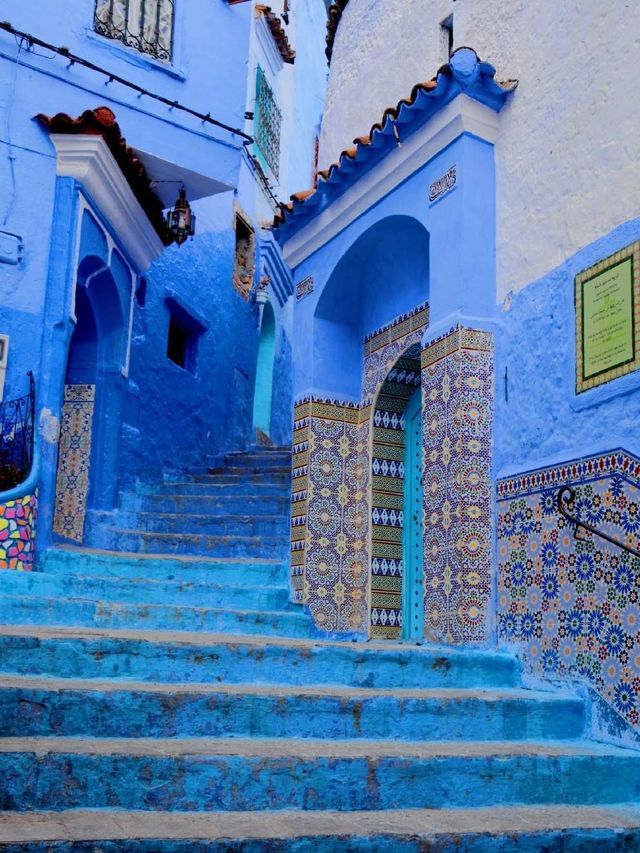 You can always trust the North African blue!!! Chefchaouen town.