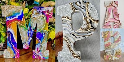 Resin Monogram Geode Workshop | 715 S University Ave