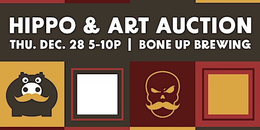 Hippo and Art Auction at Bone Up Brewing | Bone Up Brewing Co.