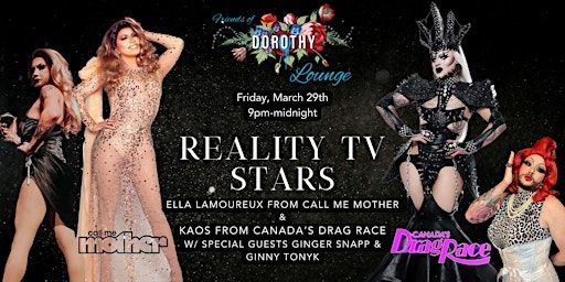 REALITY TV STARS Drag Show | Friends of Dorothy Lounge