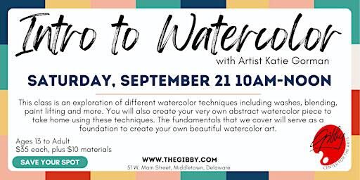 Intro to Watercolor | gilbert w. perry, jr. center for the arts, West Main Street, Middletown, DE, USA