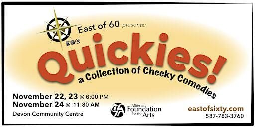 Quickies-A Collection of Cheeky Comedies. Saturday Evening | Devon Community Centre