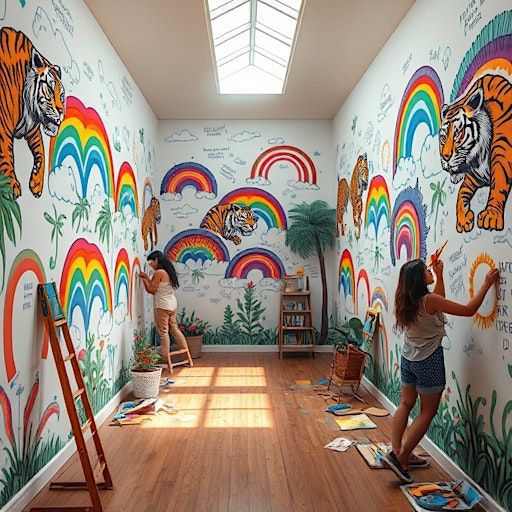 New Friends Meet Up : Paint party | The Fuzzy Pineapple