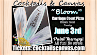 "BLOOM!" Cocktails and Canvas Painting Art Event at Carriage Court Pizza | Carriage Court Pizza