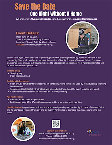 One Night Without A Home | Telfer Pavilion & Edwards Ice Arena