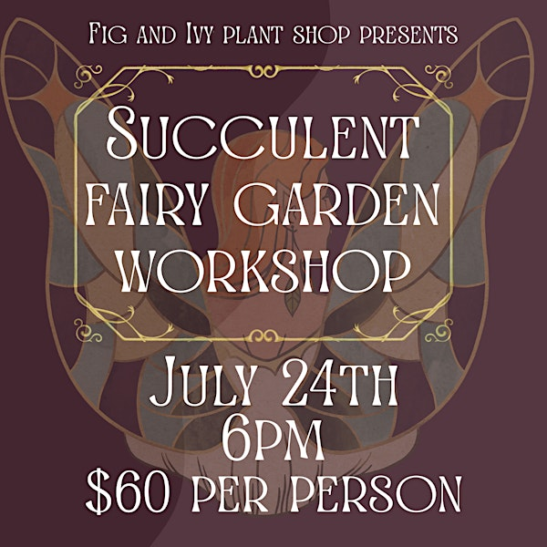 Succulent Fairy Garden Workshop | Fig and Ivy Plant Shop