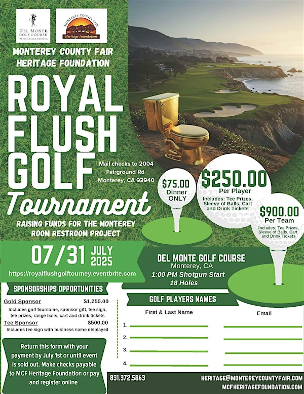 MCF Heritage Foundation Royal Flush Golf Tournament | Del Monte Golf Course