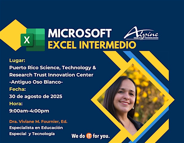 Taller de Excel Intermedio:  Herramientas clave para análisis de datos | Puerto Rico Science, Technology & Research Trust