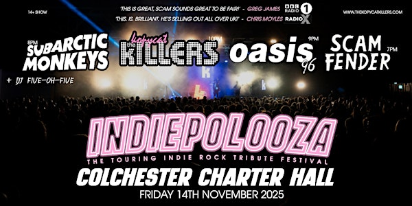 Indiepalooza - Colchester Charter Hall - 14th  November 2025 | Charter Hall