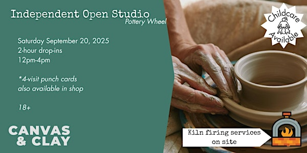 Pottery Wheel Open Studio (Childcare available) | 106 Simpson St