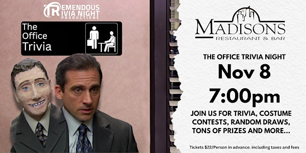 Calgary (Madisons) The OFFICE | Madisons Restaurant & Bar