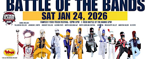2026 BIG SOUTHERN CLASSIC BATTLE OF THE BANDS- FOOD TRUCK FESTIVAL/FAN FEST | Bojangles Coliseum