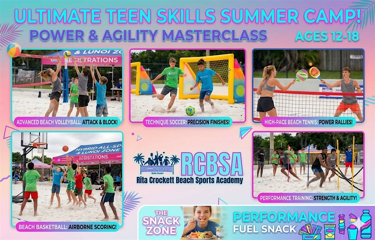 July 13-16: Teen Intensive Strength & Conditioning and All Skills Camp | Rita Crockett Beach Sports Academy