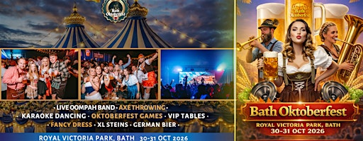 Bath Oktoberfest 2026 - Saturday afternoon Session | Royal Victoria Park Bath