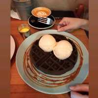 Waffles and Ice Cream Sunday