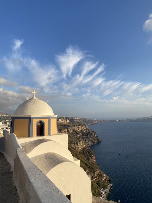 Sunset watching in Fira, Santorini is magical