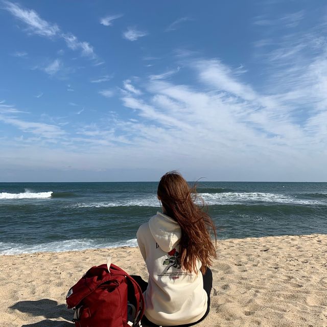 강릉 해변은 경포해변🥺💙