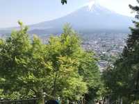 🇯🇵名信片上的風景 — 在新倉山浅間公園看紅塔富士山美景