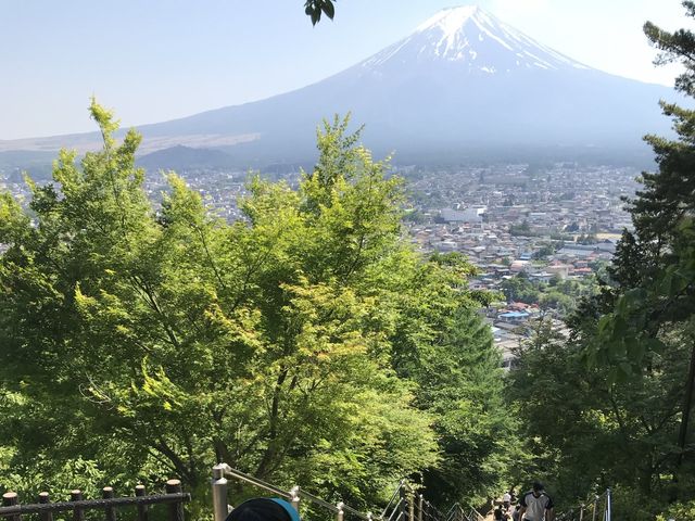 🇯🇵名信片上的風景 — 在新倉山浅間公園看紅塔富士山美景