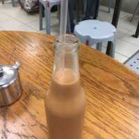 My Favourite Milk Tea & Beef Sandwish @ HK