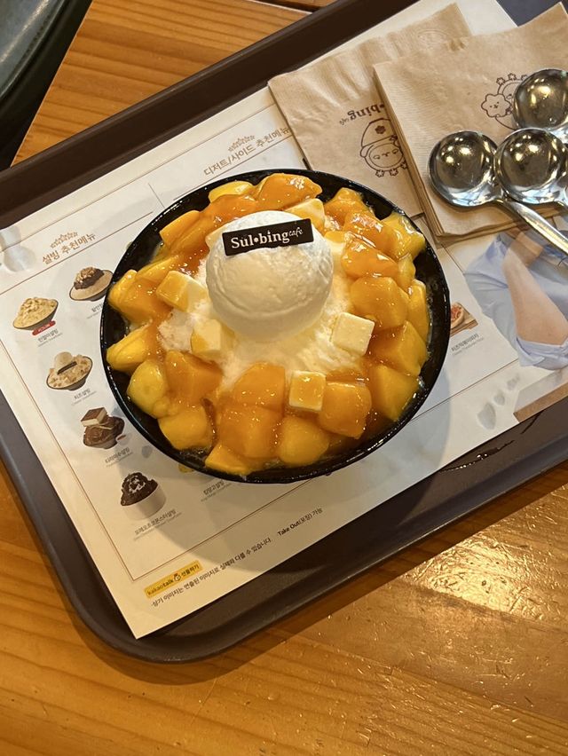 韓国/ソウル【明洞】韓国かき氷といえば！定番チェーン店ソルビン🍧💕