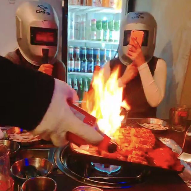 【韓國 釜山】093 防護面罩吃烤肉！