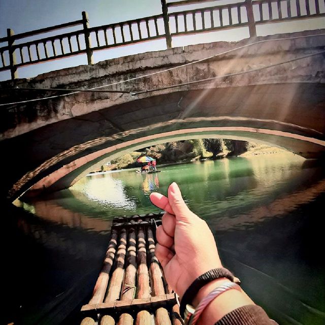 Bamboo rafting in Yangshuo ❤️