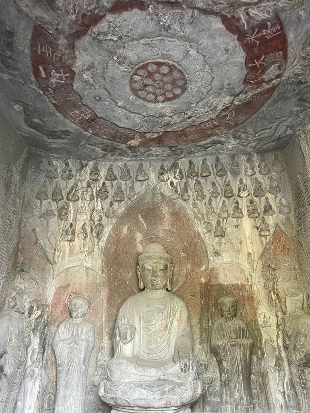 Headless Buddhas at Longmen Grottoes