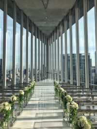 Live in the Sky Church in Osaka, with exceptional V-shaped landscape design.