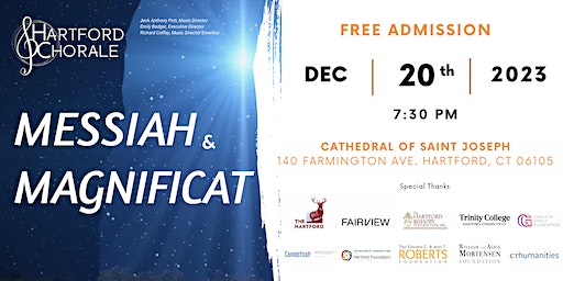 Hartford Chorale presents Messiah & Magnificat | Cathedral of Saint Joseph, Farmington Avenue, Hartford, CT, USA