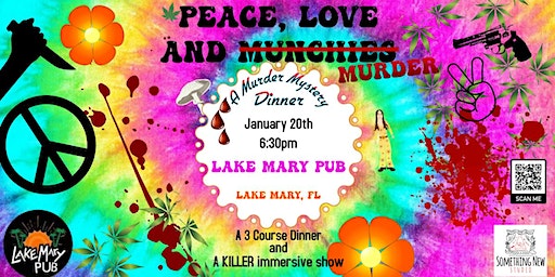 Peace, Love & Murder - an Immersive Murder Mystery Dinner Event | Lake Mary Pub & Tiki Bar