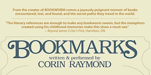 VideoCabaret Presents: BOOKMARKS by Corin Raymond | Video Cabaret