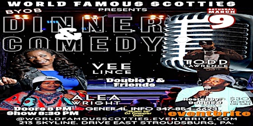 WORLD FAMOUS SCOTTIES presents Women's Month DINNER & COMEDY. | World Famous Scotties Comedy Lounge