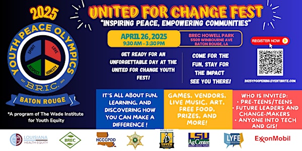 United for Change Youth Fest - Kick Off for 2025 Youth Peace Olympics | Howell Community Park