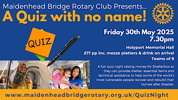 A Quiz with No Name! | Holyport War Memorial Hall