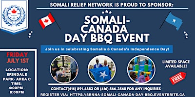2025 Somali Canada Day BBQ Event | Erindale Park