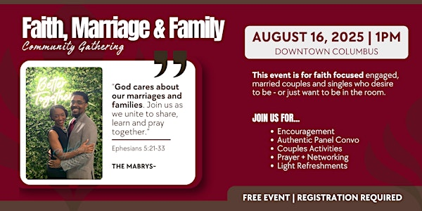 Faith, Marriage & Family Gathering | 96 S Grant Ave