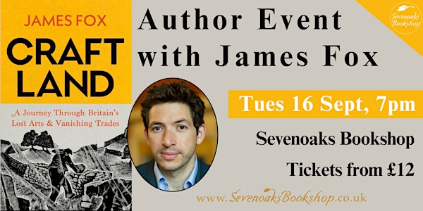 An Evening with James Fox | Sevenoaks Bookshop