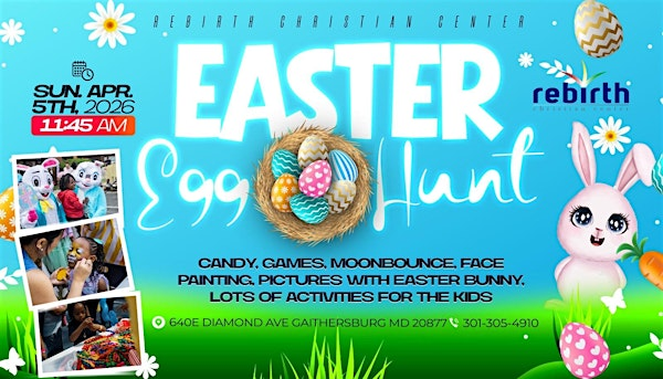Rebirth Christian Center: Annual Free Egg Hunt | 640 E Diamond Ave