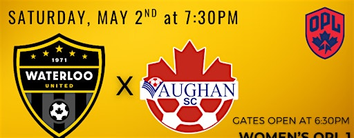 OPL: Waterloo United Women vs Vaughan Women | RIM Park