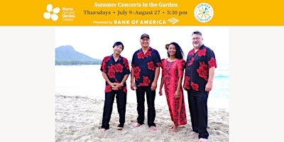 2026 Summer Concerts - HAOPINAKA | Marin Art and Garden Center, Sir Francis Drake Boulevard, Ross, CA, USA